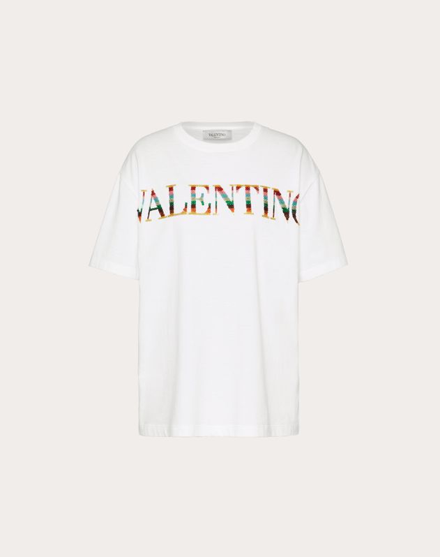 エンブロイダリー ジャージー Tシャツ for 女性 | Valentino JP